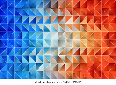 Light Blue, Yellow vector low poly layout. A completely new color illustration in a polygonal style. Triangular pattern for your design.