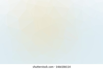 Light Blue, Yellow vector low poly layout. Triangular geometric sample with gradient.  Elegant pattern for a brand book.