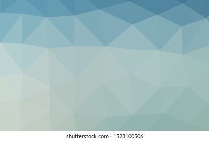 Light Blue, Yellow vector low poly texture. Creative illustration in halftone style with gradient. Triangular pattern for your business design.