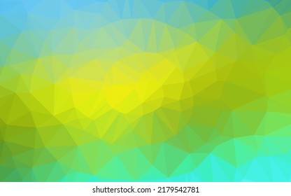 Azul claro, amarillo vectorial bajo diseño de polos. Una elegante ilustración brillante con gradiente. Patrón texturizado para el fondo.