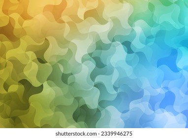 Light Blue, Yellow vector low poly texture. Creative geometric illustration in Origami style with gradient. Completely new template for your banner.