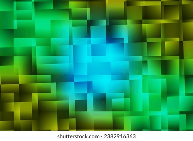 Light Blue, Yellow vector low poly texture. Shining colorful illustration with triangles. New template for your brand book.