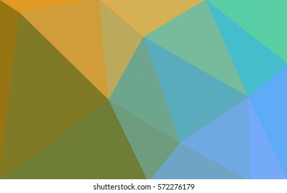 Light Blue, Yellow vector Low poly crystal background. Polygon design pattern. Low poly illustration, low polygon background.