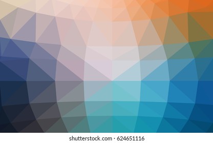 Light Blue, Yellow vector Low poly crystal background. Polygon design pattern. Low poly illustration, low polygon background.
