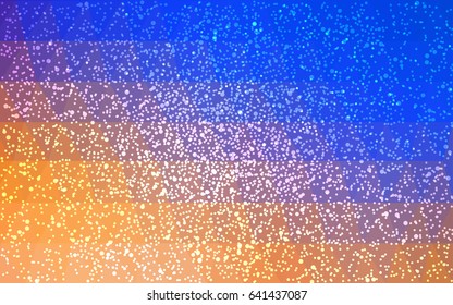 Light Blue, Yellow vector low poly crystal background with snowflakes. Polygon christmas design pattern . Low poly illustration of New Year celebration.