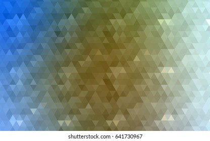 Light Blue, Yellow vector low poly background. Glitter abstract illustration with an elegant design. A completely new template for your business design.