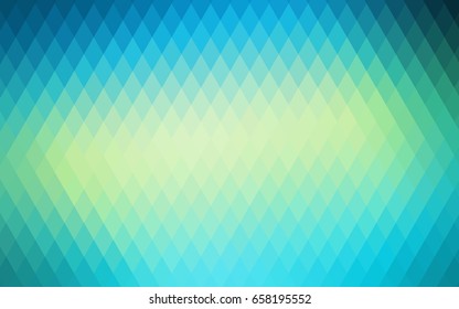 Light Blue, Yellow vector low poly background. A sample with a polygonal design. Illustration in polygonal style with repeating squares