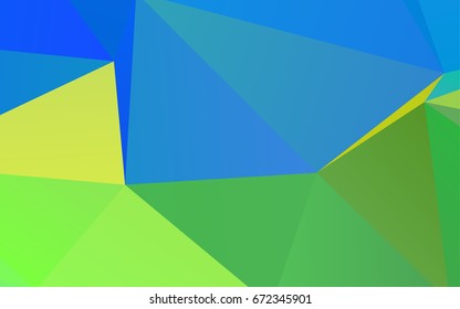 Light Blue, Yellow vector low poly pattern. Creative geometric illustration in Origami style with gradient. The template can be used as a background for cell phones.
