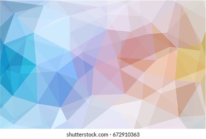 Light Blue, Yellow vector Low poly crystal background. Polygon design pattern. Low poly illustration, low polygon background.