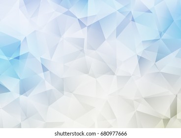 Light Blue, Yellow vector low poly background. Brand-new colored illustration in blurry style with gradient. A completely new template for your business design.