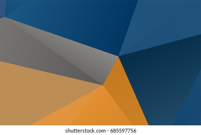 Light Blue, Yellow vector low poly background. An elegant bright illustration with gradient. Brand-new design for your business.