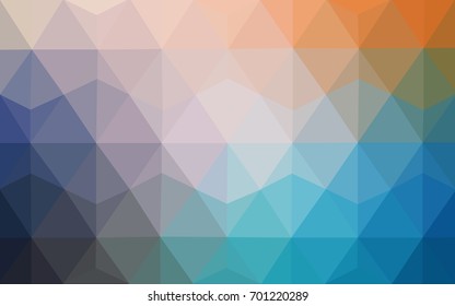 Light Blue, Yellow vector Low poly crystal background. Polygon design pattern. Low poly illustration, low polygon background.