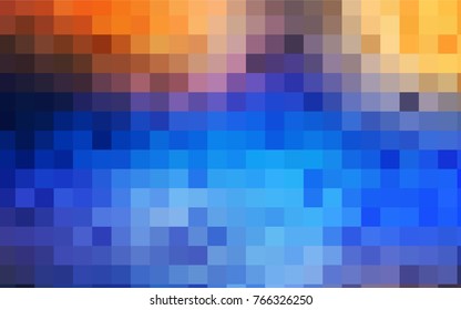 Light Blue, Yellow vector low poly background. A sample with a polygonal design. Illustration in polygonal style with repeating squares