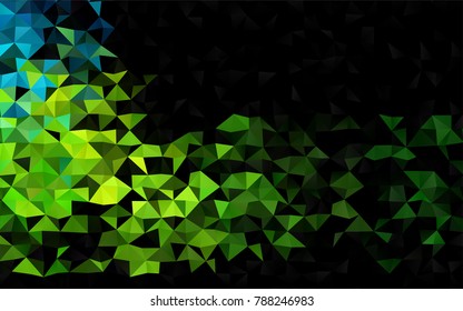 Light Blue, Yellow vector low poly template. A vague abstract illustration with gradient. The completely new template can be used for your brand book.