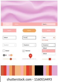 Light Blue, Yellow vector Material Design Kit with liquid shapes. Colorful abstract illustration with gradient lines. This sample is for your landing page.