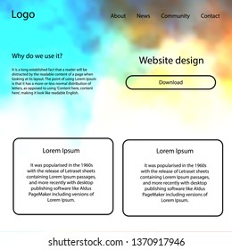 Light Blue, Yellow vector Material Design Kit with stars. Decorative ui kit design in abstract style with colorful sky. Beautiful layout for websites, landing pages.