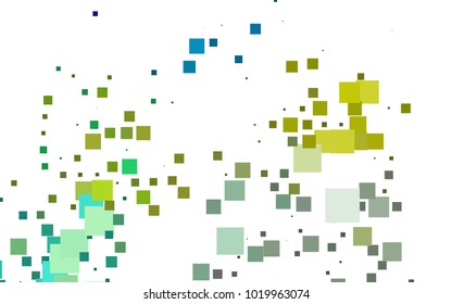 Light Blue, Yellow vector modern geometrical background. Abstract template. Geometric pattern in square style with gradient.