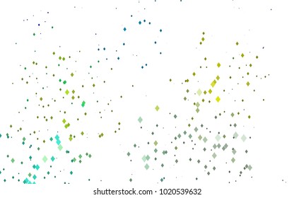 Light Blue, Yellow vector modern geometrical background. Abstract template. Geometric pattern in square style with gradient.
