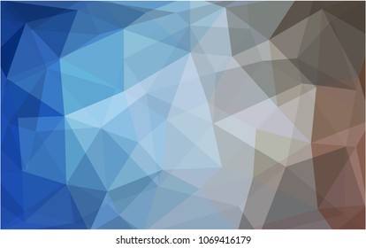 Light Blue, Yellow vector modern geometrical abstract background. Texture, new background. Geometric background in Origami style with gradient. 