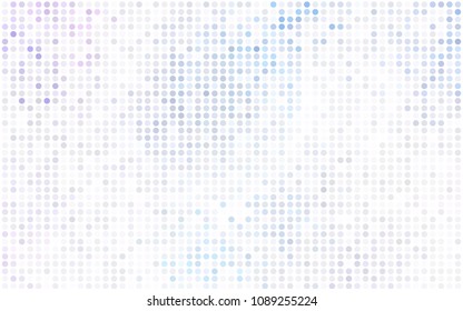 Light Blue, Yellow vector modern geometrical circle abstract background. Dotted texture template. Geometric pattern in halftone style with gradient. 
