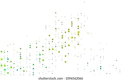 Light Blue, Yellow vector modern geometrical background. Abstract template. Geometric pattern in square style with gradient.