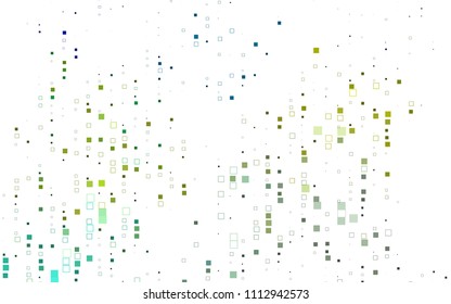 Light Blue, Yellow vector modern geometrical background. Abstract template. Geometric pattern in square style with gradient.