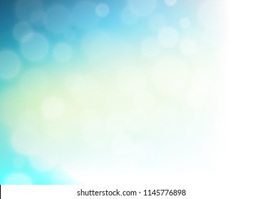 Light Blue, Yellow vector modern bokeh pattern. Creative illustration in halftone style with gradient. The best blurred design for your business.