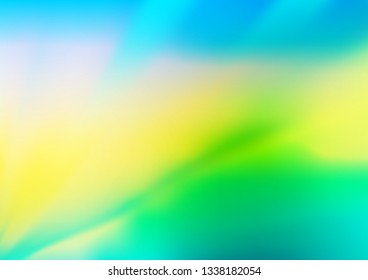 Light Blue, Yellow vector modern bokeh pattern. Colorful abstract illustration with gradient. A completely new template for your design.