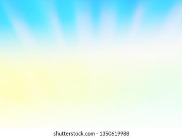 Light Blue, Yellow vector modern bokeh pattern. Creative illustration in halftone style with gradient. A new texture for your design.