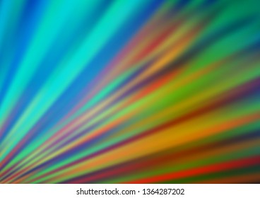 Light Blue, Yellow vector modern bokeh pattern. A vague abstract illustration with gradient. The template can be used for your brand book.