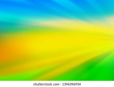 Light Blue, Yellow vector modern bokeh pattern. Creative illustration in halftone style with gradient. The template can be used for your brand book.