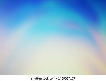 Light Blue, Yellow vector modern bokeh pattern. A vague abstract illustration with gradient. The background for your creative designs.