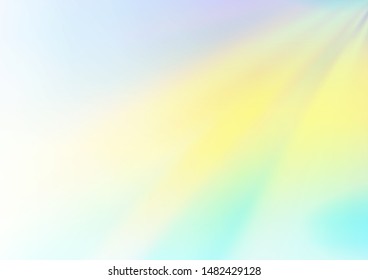 Light Blue, Yellow vector modern bokeh pattern. Glitter abstract illustration with an elegant design. The background for your creative designs.