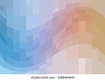 Light Blue, Yellow vector modern geometrical abstract background. Texture template. Geometric pattern in Origami style with gradient.