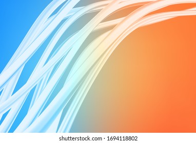 Light Blue, Yellow vector modern elegant backdrop. Creative illustration in halftone style with gradient. Elegant background for a brand book.