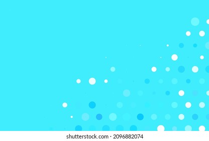 Azul claro, vector amarillo Ilustración abstracta moderna con gotas de agua coloridas. Ilustración con un conjunto de círculos abstractos de colores brillantes. Diseño sencillo para su sitio web.