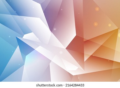 Light Blue, Yellow vector Modern abstract illustration with colorful water drops. Glitter abstract illustration with blurred drops of rain. Modern template for landing page.