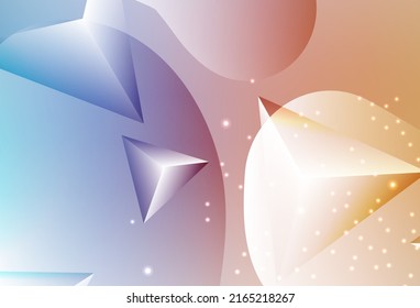 Light Blue, Yellow vector Modern abstract colorful illustration with spheres and lines. Beautiful colored illustration with blurred circles in nature style. Elegant design for wallpapers.