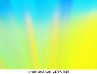 Azul claro, Vector amarillo moderno y elegante plantilla. Ilustración abstracta vaga con gradiente. El mejor diseño borroso para su negocio.