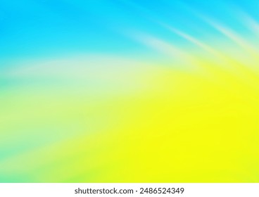 Light Blue, Yellow vector modern elegant background. A completely new color illustration in a bokeh style. The best blurred design for your business.