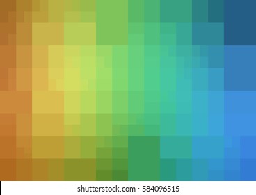 Light Blue, Yellow vector modern geometrical abstract background. Texture template. Geometric pattern in Origami style with gradient. 