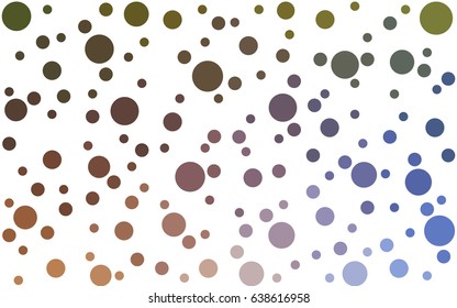 Light Blue, Yellow vector modern geometrical circle abstract background. Dotted texture template. Geometric pattern in halftone style with gradient. 