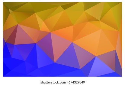 Light Blue, Yellow vector modern geometrical abstract background. Texture, new background. Geometric background in Origami style with gradient. 