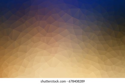 Light Blue, Yellow vector modern geometrical abstract background. Texture, new background. Geometric background in Origami style with gradient. 
