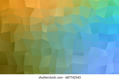 Light Blue, Yellow vector modern geometrical background. Abstract template. Geometric pattern in square style with gradient.