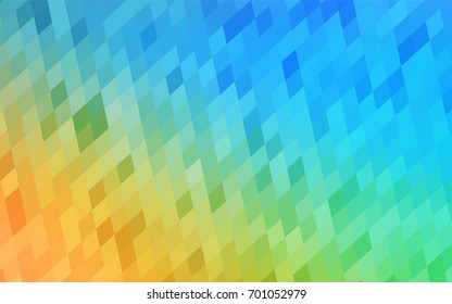 Light Blue, Yellow vector modern geometrical background. Abstract template. Geometric pattern in square style with gradient.