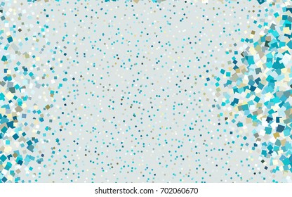 Light Blue, Yellow vector modern geometrical background. Abstract template. Geometric pattern in square style with gradient.