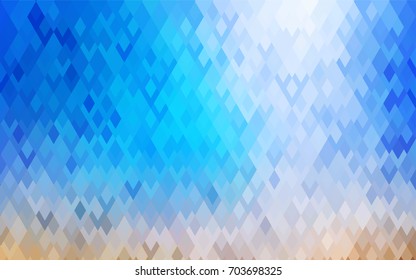 Light Blue, Yellow vector modern geometrical background. Abstract template. Geometric pattern in square style with gradient.
