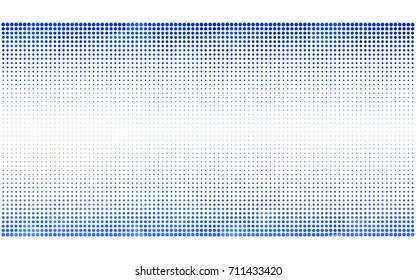 Light Blue, Yellow vector modern geometrical circle abstract background. Dotted texture template. Geometric pattern in halftone style with gradient. 