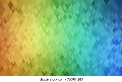 Light Blue, Yellow vector modern geometrical background. Abstract template. Geometric pattern in square style with gradient.
